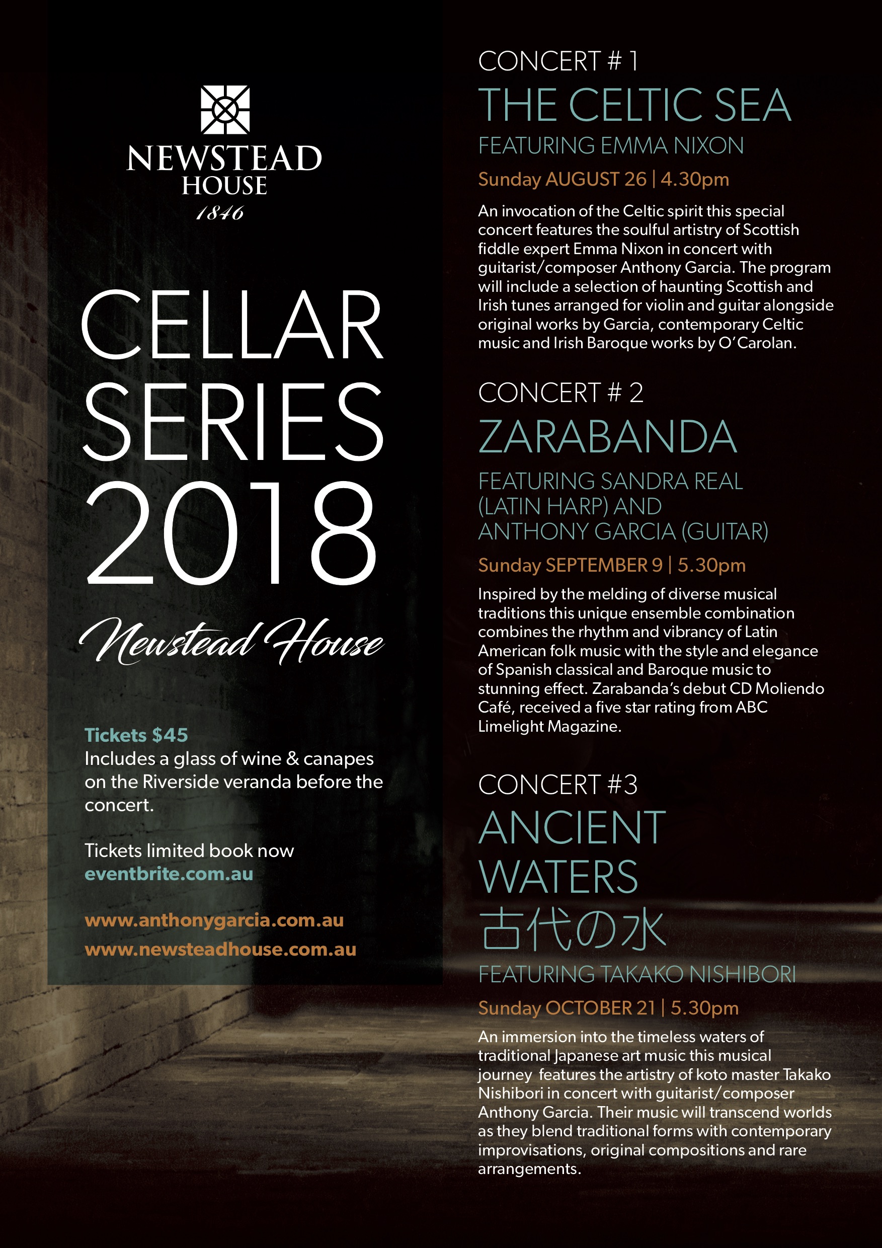 Cellar Series 2018 Concert #1 The Celtic Sea | Sounds Across Oceans